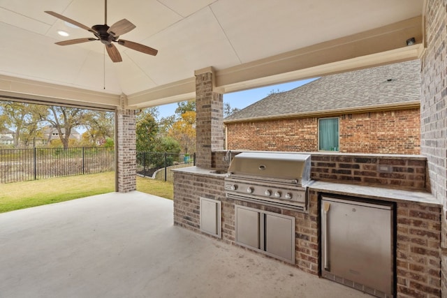 5152 Cornetto Blfs, Round Rock, TX 78665 - view of patio / terrace featuring a ceiling fan