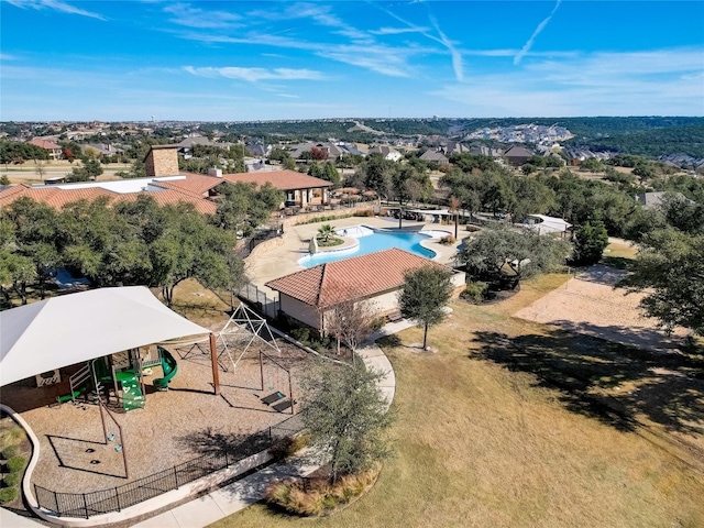 birds eye view of property