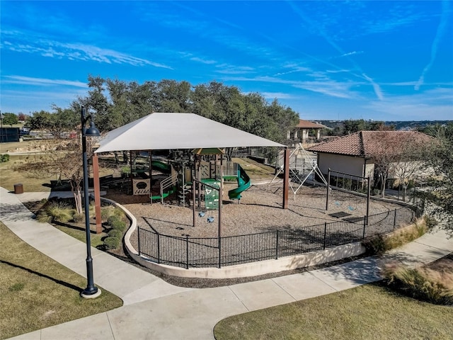 view of jungle gym