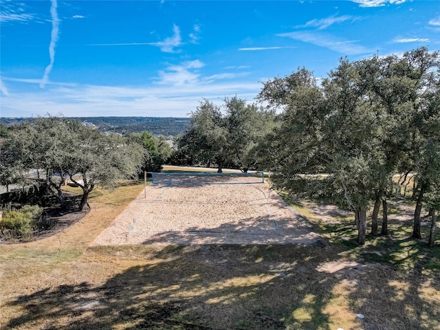 exterior space featuring volleyball court