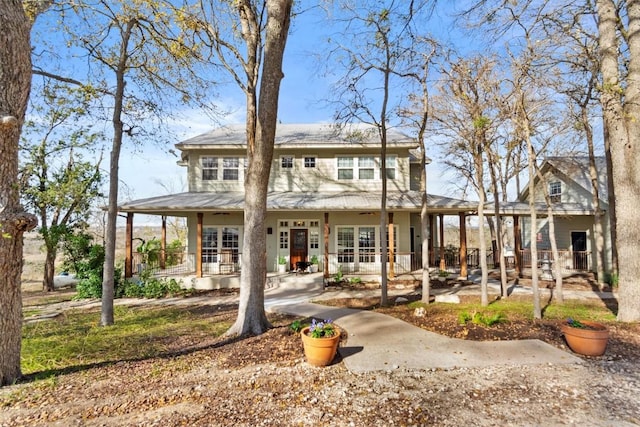 country-style home featuring french doors