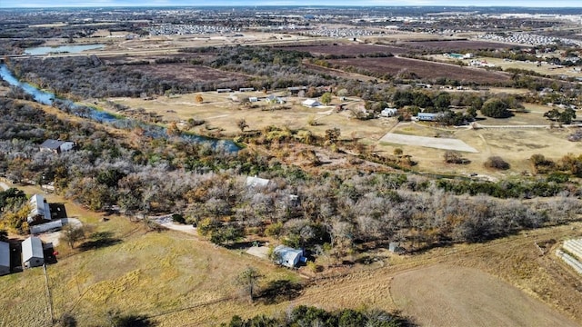 drone / aerial view featuring a rural view