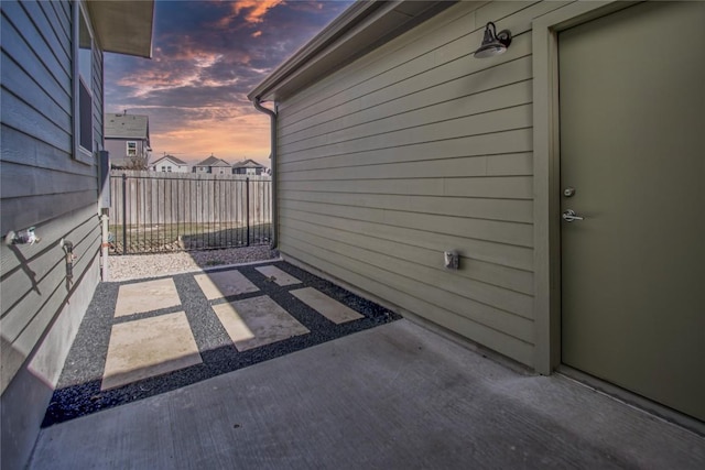 view of patio / terrace with fence