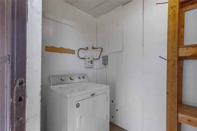 washroom with washer / dryer