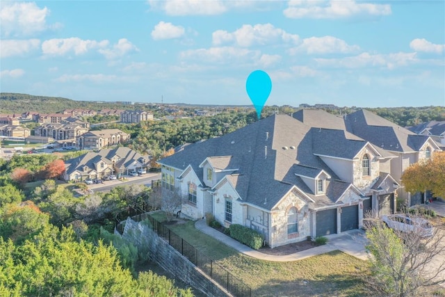 birds eye view of property