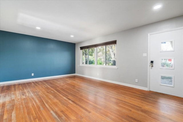 entrance foyer featuring light hardwood / wood-style floors