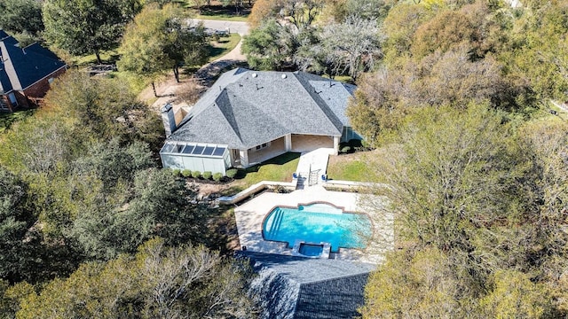 birds eye view of property