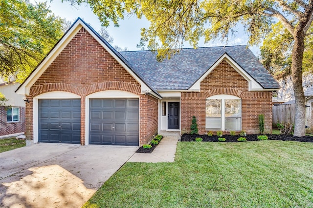 view of front of property with a front yard