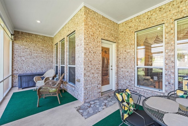 view of patio / terrace featuring covered porch