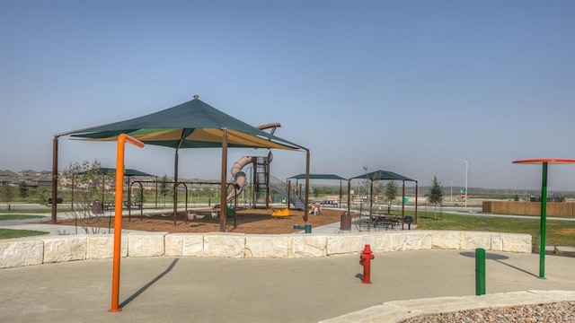 view of jungle gym