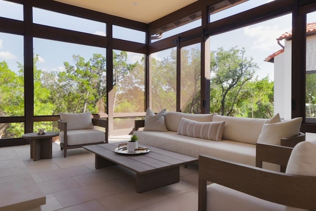 view of sunroom / solarium