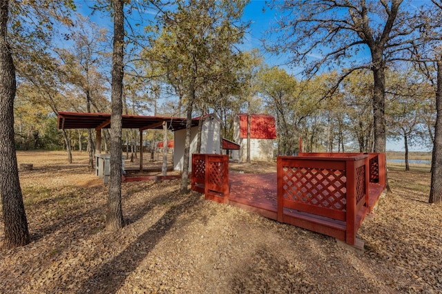 120 Laguna, Smithville, TX 78957 - view of yard featuring an outdoor structure