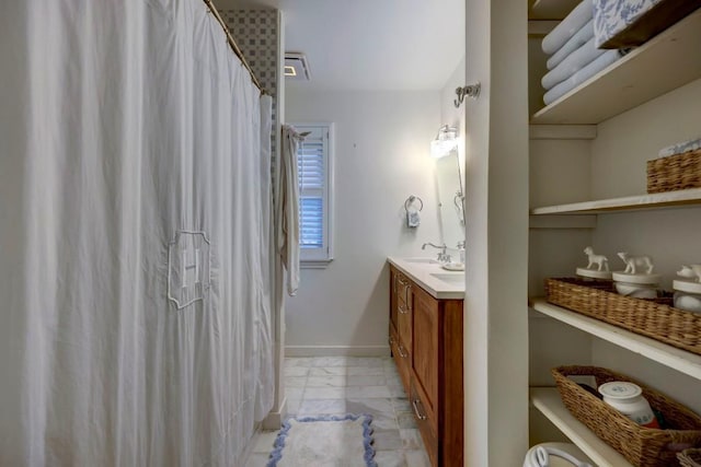 bathroom featuring vanity