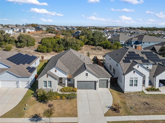 bird's eye view featuring a residential view