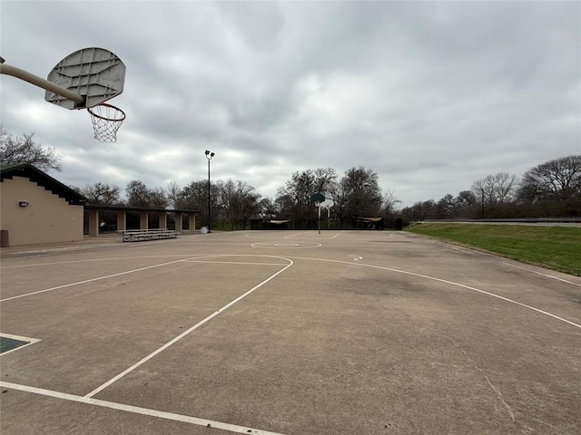 view of sport court