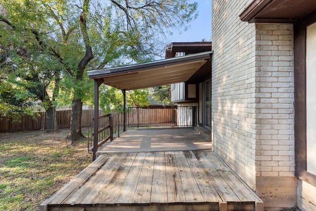 view of deck