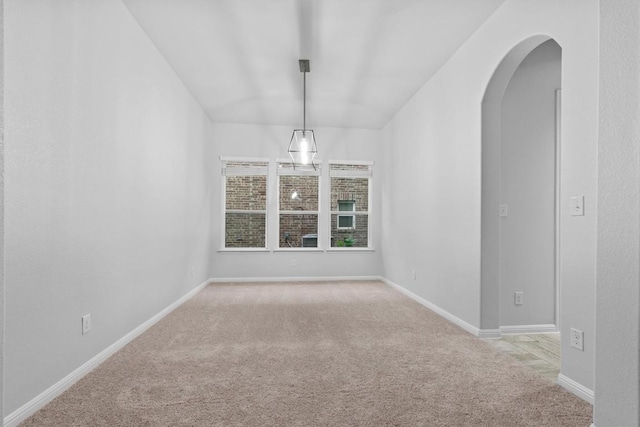 view of carpeted empty room