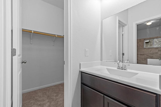 bathroom featuring vanity