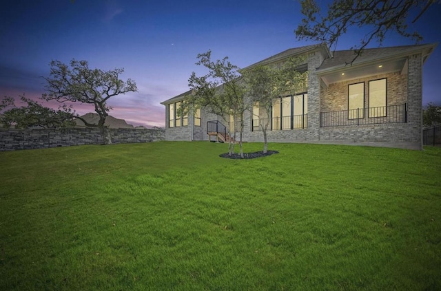 790 Old Stone Rd, Austin, TX 78737 - view of yard at dusk
