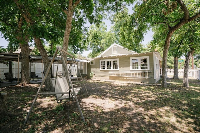 view of back of property