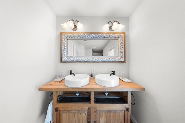 bathroom with vanity