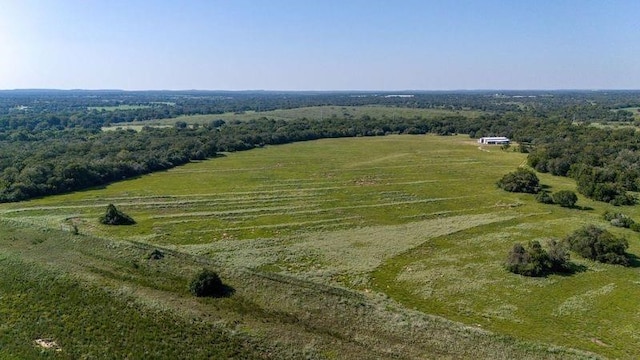 aerial view with a rural view