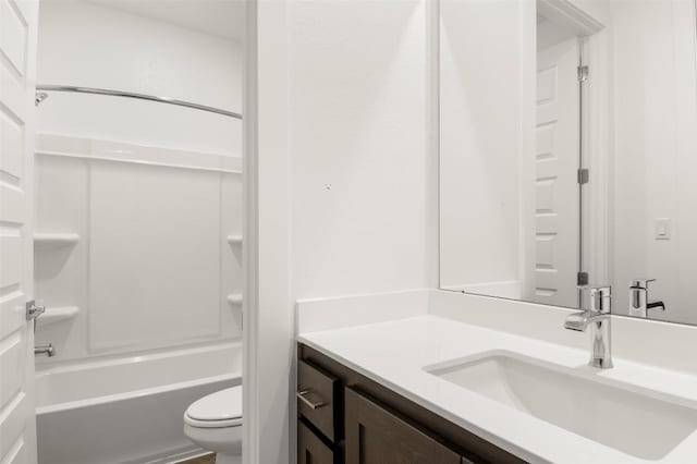 1117 Yaupon Holly Dr, Georgetown, TX 78628 - bathroom with vanity, toilet, and shower / bathtub combination