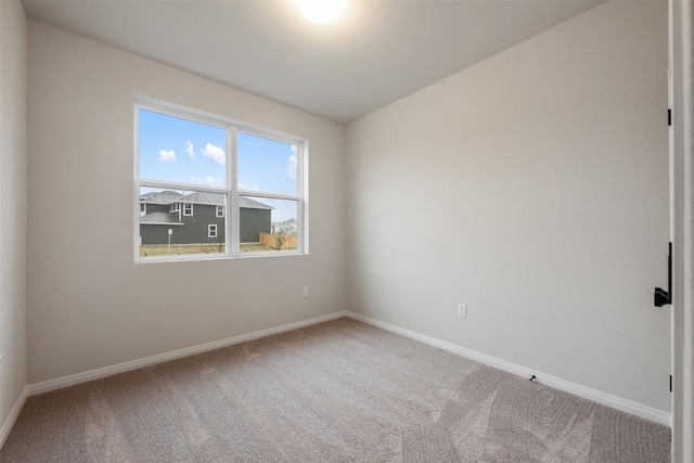 view of carpeted empty room