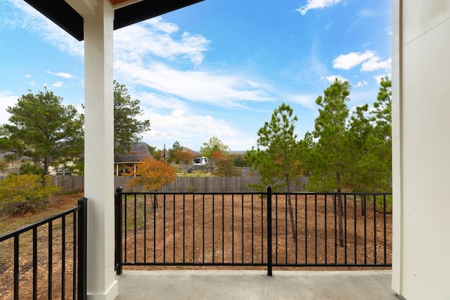 view of balcony