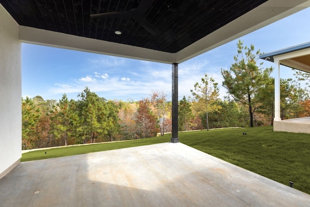 103 Onini Ct, Bastrop, TX 78602 - view of patio / terrace featuring a wooded view