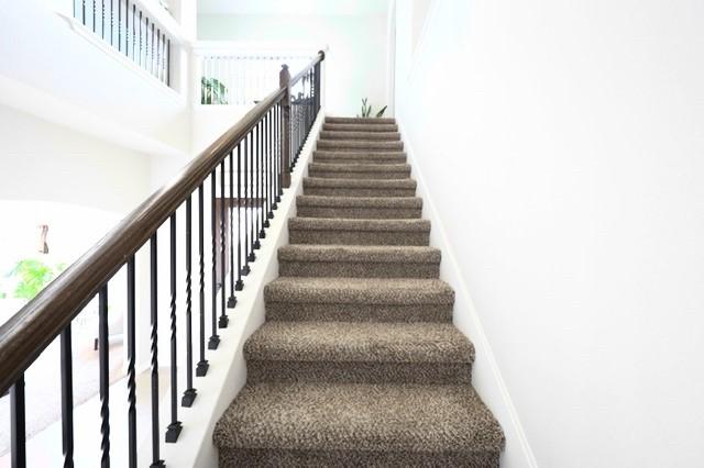 stairway with a wealth of natural light