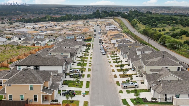 bird's eye view featuring a residential view