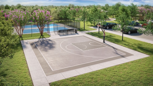 223 Spirit St, Elgin, TX 78621 - view of basketball court with community basketball court