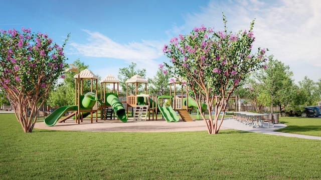 223 Spirit St, Elgin, TX 78621 - communal playground featuring a yard
