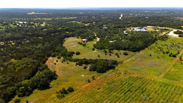 aerial view with a rural view