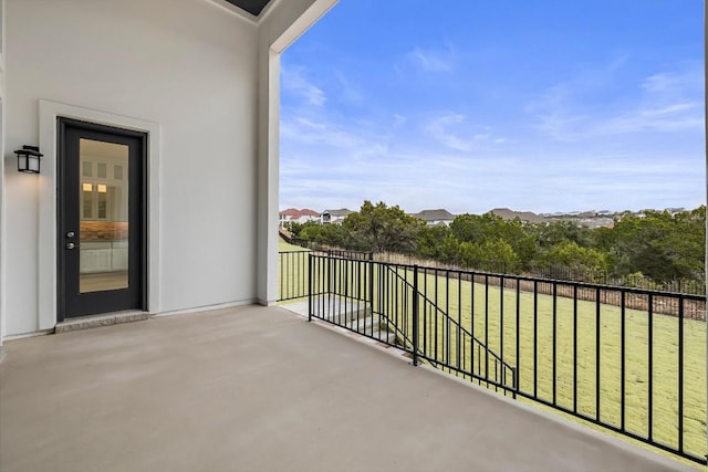 view of balcony