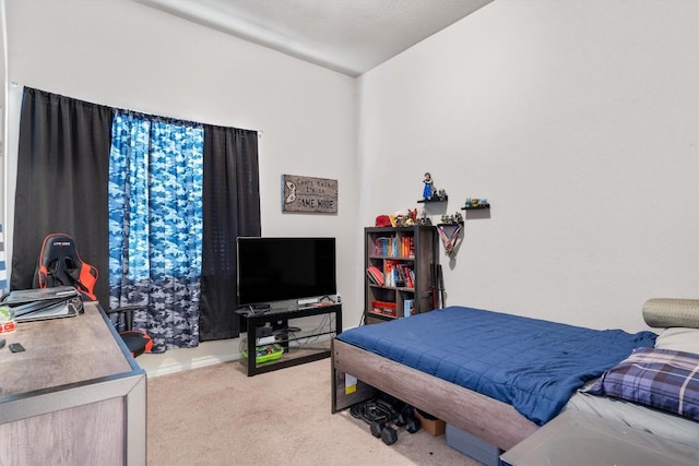 bedroom with carpet floors