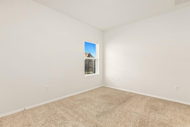 view of carpeted empty room