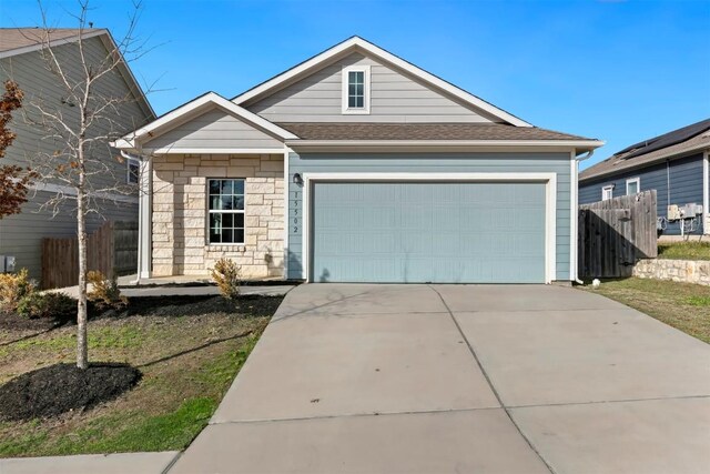 view of front facade featuring a garage