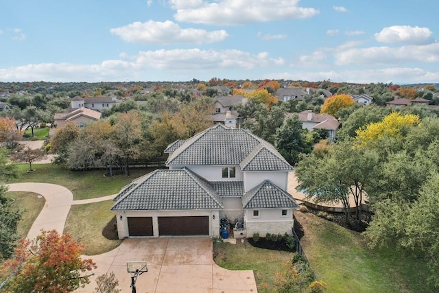 birds eye view of property