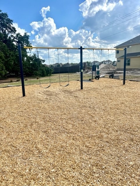 view of jungle gym