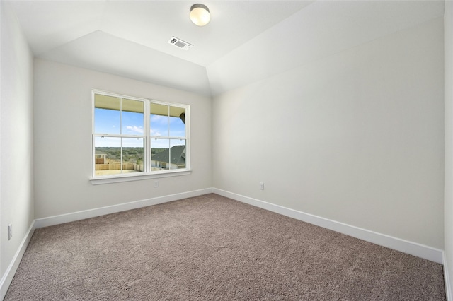 149 Golden Sage Ave, Georgetown, TX 78633 - carpeted empty room featuring baseboards and vaulted ceiling