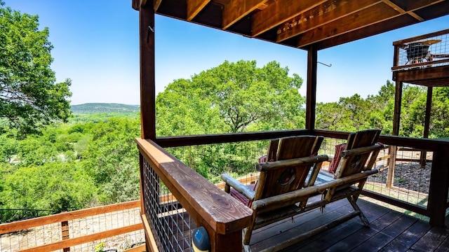 view of wooden terrace