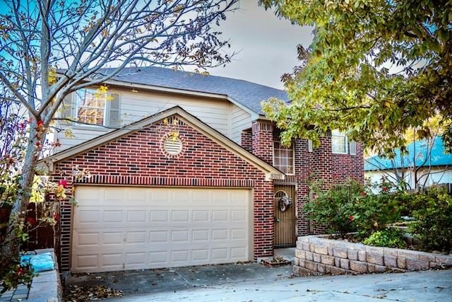 front facade featuring a garage