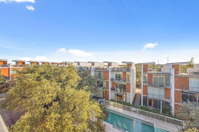 exterior space with a community pool