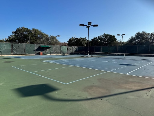 view of sport court