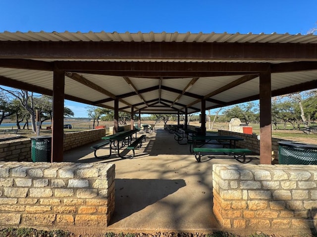 view of patio / terrace featuring a gazebo