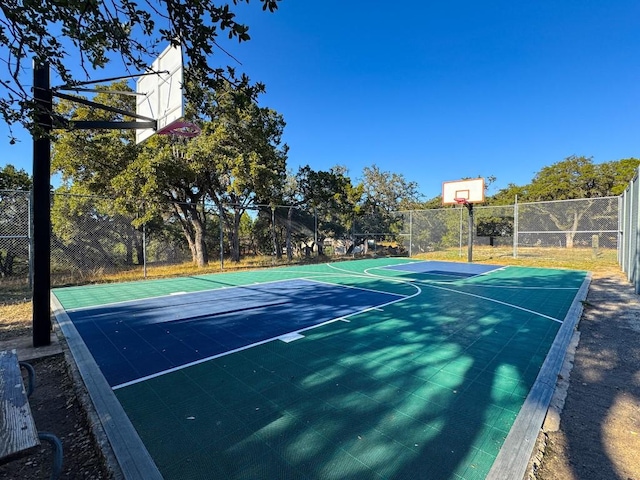 view of sport court