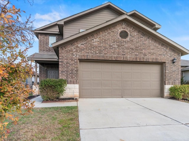 front of property featuring a garage