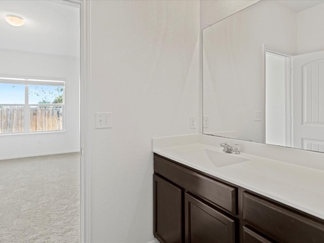 bathroom featuring vanity